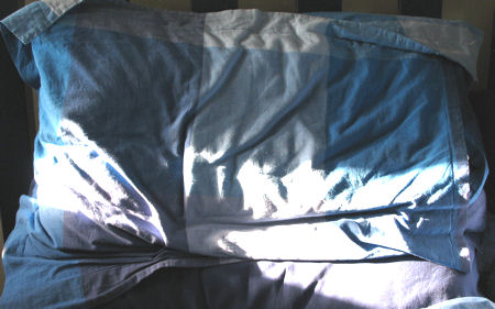 The sun on my pillow